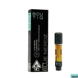 Boutiq Carts Blue Nerdz – Live Resin Cartridge 1-Gram (hybrid)
