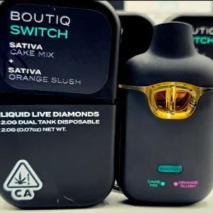 boutiq switch Sativa Cake Mix + Sativa Orange Slush1